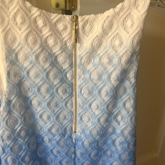 Lilly Pulitzer Marquette Crochet Ombré Shift Dress Large - Picture 7 of 9